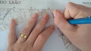 Como fazer perfil topográfico transversal a partir de uma linha na carta topográfica