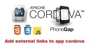 how to add external links to app cordova