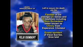 Felix Isembert ~ Long Obituary