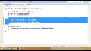 Bus Reservation System java multi threading example