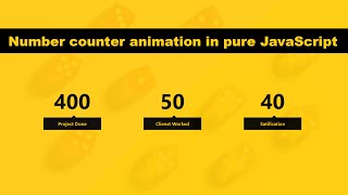 Animated Counter With JavaScript HTML CSS