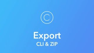 Ionic Creator Tutorials // Export CLI & ZIP