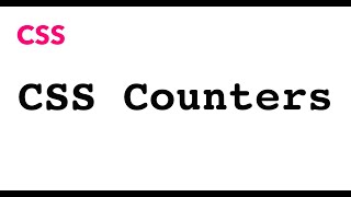 CSS Counters | JSer - learning CSS
