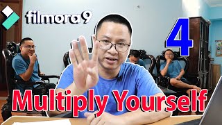 How to Multiply Yourself (4 Times) Using Filmora 9 - Cloning Effect Without Green Screen