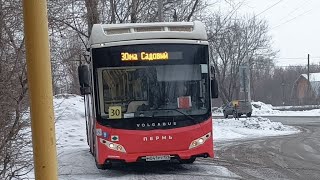 Пермь~Автобусный маршрут №30К ~ Volgabus-5270.G2 (CNG)~Тенториум - М/р Садовый~ Пермгорэлектротранс