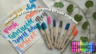 Review Artline Supreme Brush Marker 🦋🐌🍂