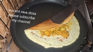 instant rava dosa 15मिनट में सूजी  वेसन से बनाये मसाला दोसा