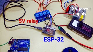 How to control 5V 4 Channel relay with ESP32