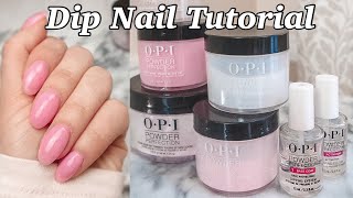 HOW TO DO DIP NAILS AT HOME! + How to Remove Dip Nails | OPI POWDER DIPPING SYSTEM | GINA MARIE