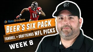 DRAFTKINGS NFL WEEK 8 DFS PICKS | The Daily Fantasy 6 Pack