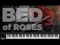 BON JOVI - BED OF ROSES  | Piano cover | Lyrics | Chords | Karaoke