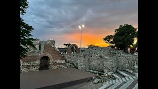 Walking in Ancient City of Nessebar Bulgaria 4K 2022 summer sea