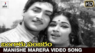 Bangaru Panjaram Movie | Manishe Marera Video Song | Sobhan Babu | Vanisri | Divya Media