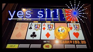 ♠️Those ACES Land on High Limit Play🎰#casino #lasvegas #videopoker