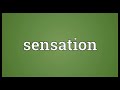 sensation meaning