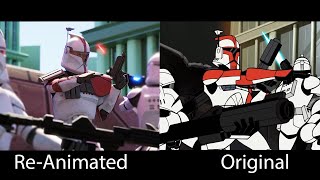 Clone Wars 2003 Re-Animated Side by Side