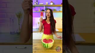 Machen wir gesundes Eis aus Wassermelone, coole DIY-Idee