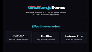 Glitchium JS: 3KB Library for Randomized Glitch Animations