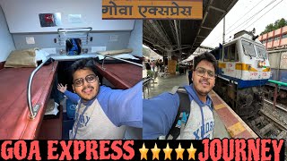 GOA EXPRESS JOURNEY 12780 || NEW LHB TRAIN JOURNEY || SECOND TIER  INTERIOR || BEST PANTRY IN TRAIN