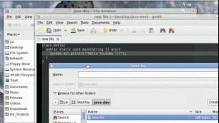 1-3 Compiling & Running Java Program on Linux