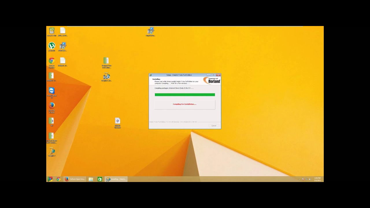 Installing Delphi 7 On Windows 8/10 - YouTube