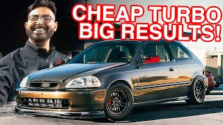 IT WORKS! Our Cheapest Honda Budget Turbo Kit Goes FAST!