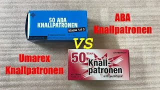 ABA Knallpatronen vs Umarex Knallpatronen - Vogelschreck Vergleich - 15mm Pyro-Knallpatronen