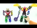 powerrangers origami samurai megazord vs captaindino solid megadino transformation