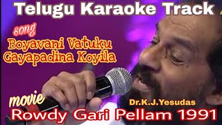 boyavani vetuku song karaoke with lyrics