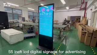 55 inch floor standing lcd advertising display