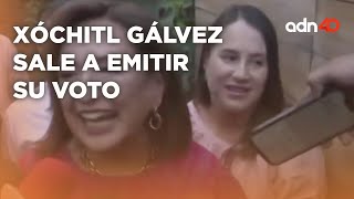 Xóchitl Gálvez sale a emitir su voto | #LaFuerzaDeTuVoto