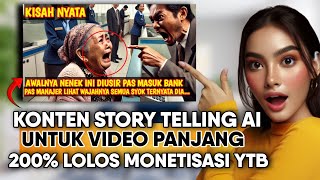 ASLI INI GAMPANG SIH‼️Cara Buat Konten Story Telling AI TANPA RIBET - Cocok Untuk Pemula