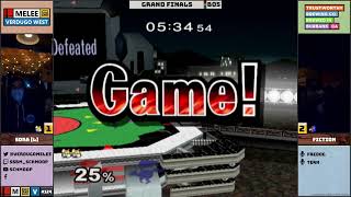 MF | Sora/Joshman [L] (Fox) vs. Fiction (Falco) - GRAND FINALS - Melee @ Verdugo West #124