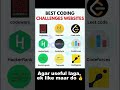 Top 9 Websites for Coding Challenges 💻🔥 | Every Programmer Must Try! | #shorts