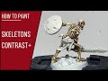 how to paint skeletons contrast paint added details