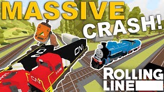 STOP CRASHING PLEASE!  -  Rolling Line VR Toy Train Simulator  -  Map