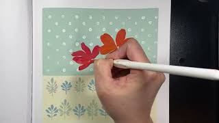 Flowers In Vase/ Soothing Abstract Art/ Easy Acrylic Painting Tutorial For Beginners #349