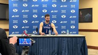 Hunter Dickinson on KU’s loss to BYU