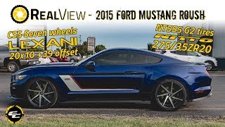 RealView - 2015 Ford Mustang Roush w/ 20x10 Lexani CSS-Seven \u0026 275/35 Nitto NT555 G2