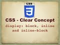 CSS Display Inline, Block and Inline Block | CSS Display Property