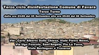 Sicilia TV (Favara) Le vie interessate oggi a Favara alla disinfestazione