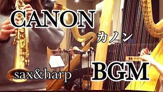 【リラックスBGM】カノン1時間　サックス\u0026ハープ