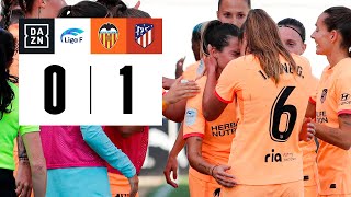 Valencia CF Femenino vs Atlético de Madrid (0-1) | Resumen y goles | Highlights Liga F