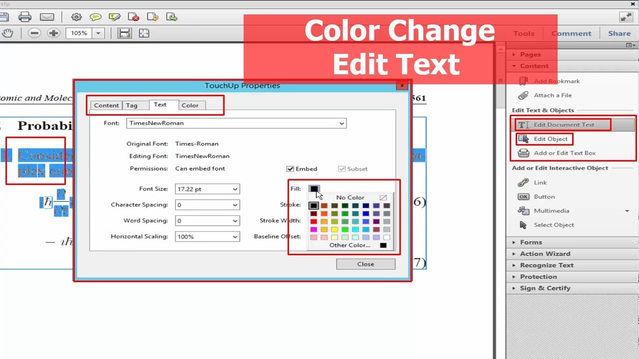 Change Highlight Color In Adobe Acrobat Pro Dc - Psaweessentials