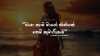 මතක මන්දිර | Slowed + Reverb Sinhala Song | Mathaka Mandira (ඔයා තාම මාගේ සිහිනේ පෙම් කුමාරියයි)