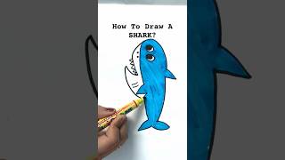 How To draw a Shark? | Baby shark #drawing #shorts #ytshorts   #babysharkdoodoodoodoo