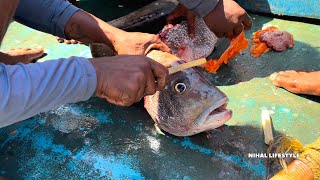 Wow 🤩 Fishermen Deliciously Cook \u0026 Eat A Live Kuruvuli Fish || Fishermen LUNCH Preparation Scene