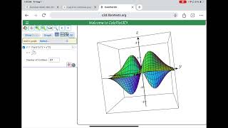 Introduction on how to use CalcPlot3D in R^3 (3D)