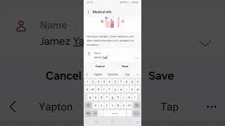 Add and view your Medical information on the lock screen's emergency call (Samsung Android Phone)