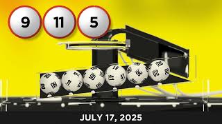 Maryland Lottery MultiMatch 07/17/2025